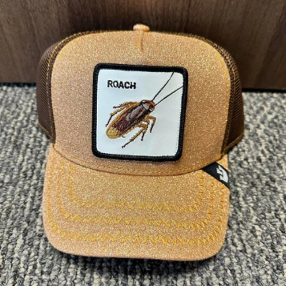 Goorin Trucker Baseball Snapback Hat Cap Roach Cockroach Hit 'Clypse 55.0 Brown